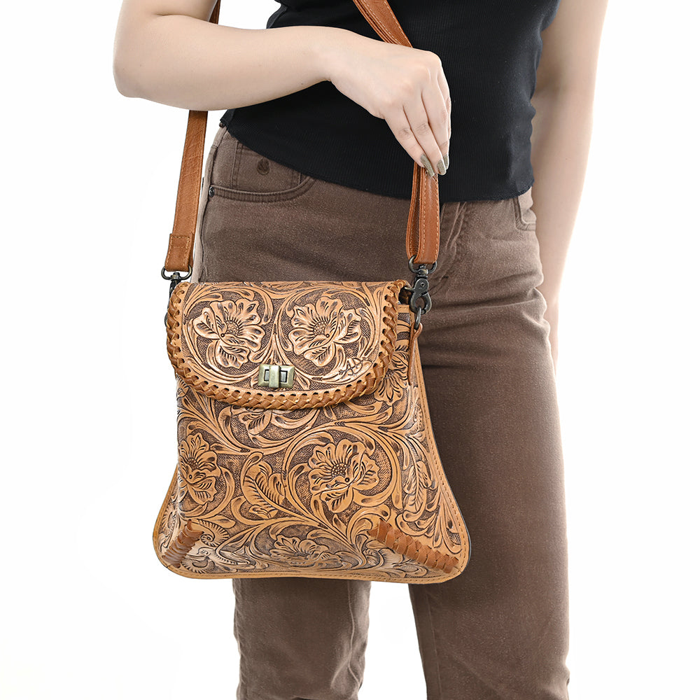 American Darling Cross Body I Hand Tooled Genuine Leather Women Bag Western Handbag Purse