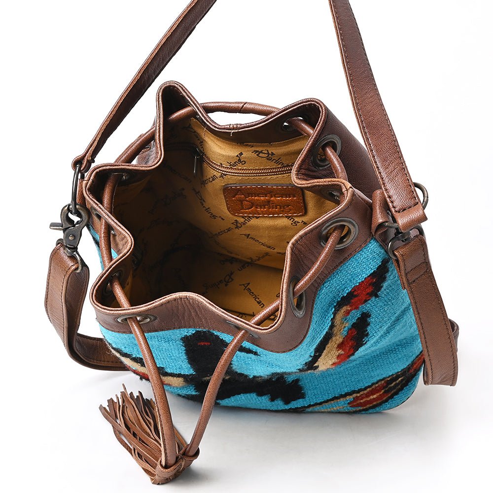 American Darling Saddle Blanket Genuine Leather women bag western handbag purse