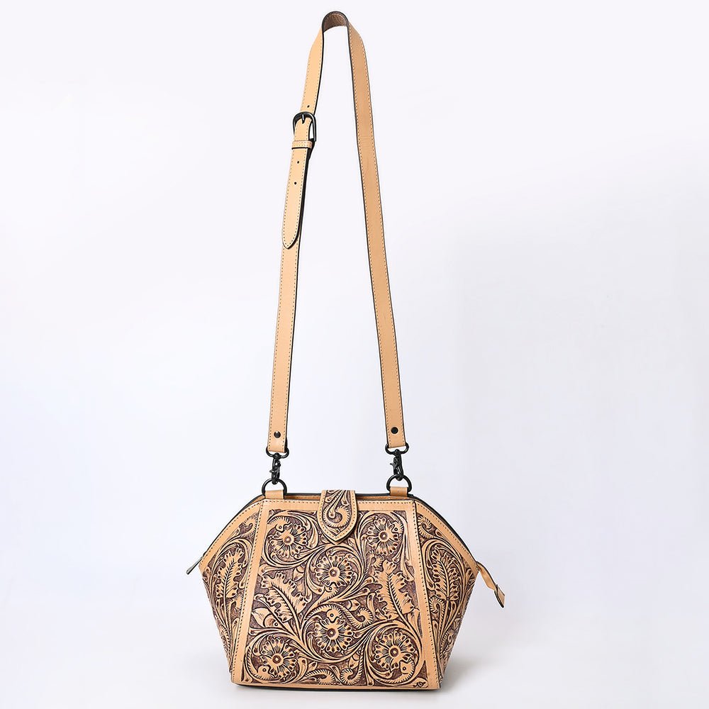 American Darling Large Crossbody Hand Tooled Genuine Leather women bag western handbag purse