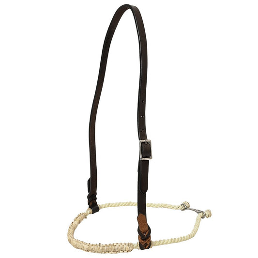 Comfytack Western Horse Round Nose Caveson Genuine Leather Noseband