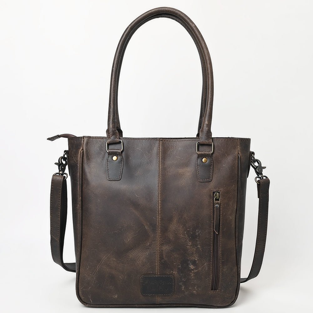 American Darling Adbg1523 Tote Upcycled Wool Genuine Leather Women Bag Western Handbag Purse