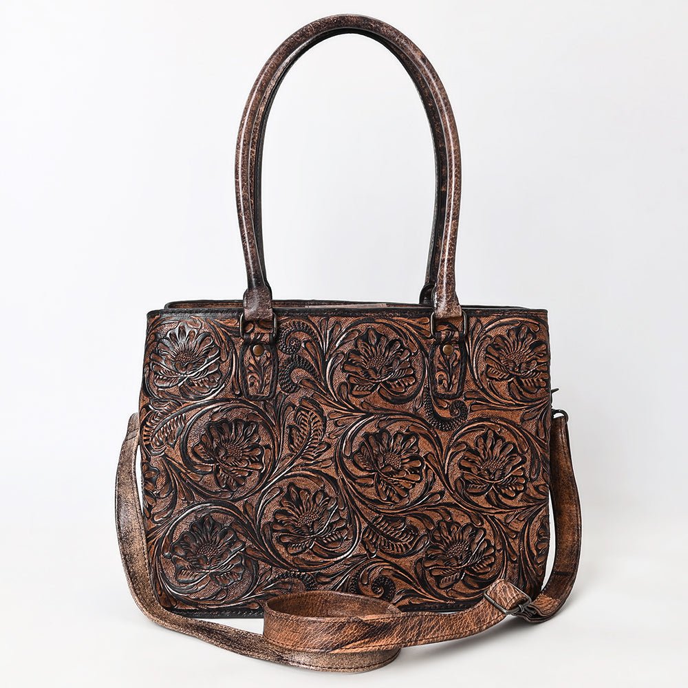 American Darling Tote Beautifully Hand Tooled  Genuine Leather women bag western handbag purse