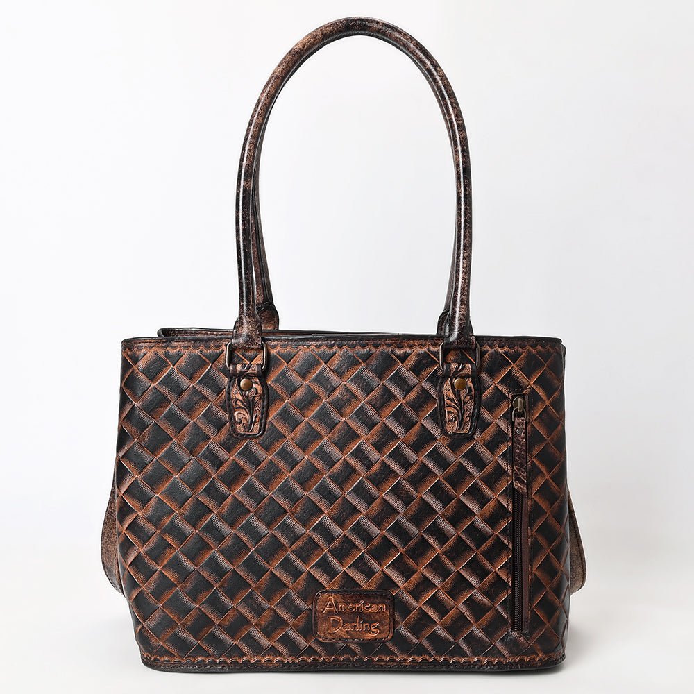 American Darling Tote Beautifully Hand Tooled  Genuine Leather women bag western handbag purse