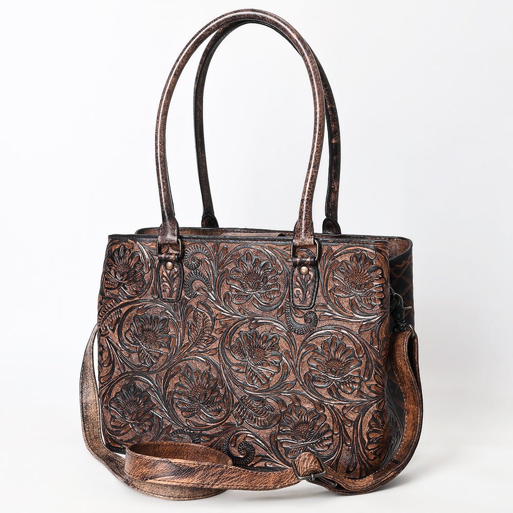 American Darling Tote Beautifully Hand Tooled  Genuine Leather women bag western handbag purse