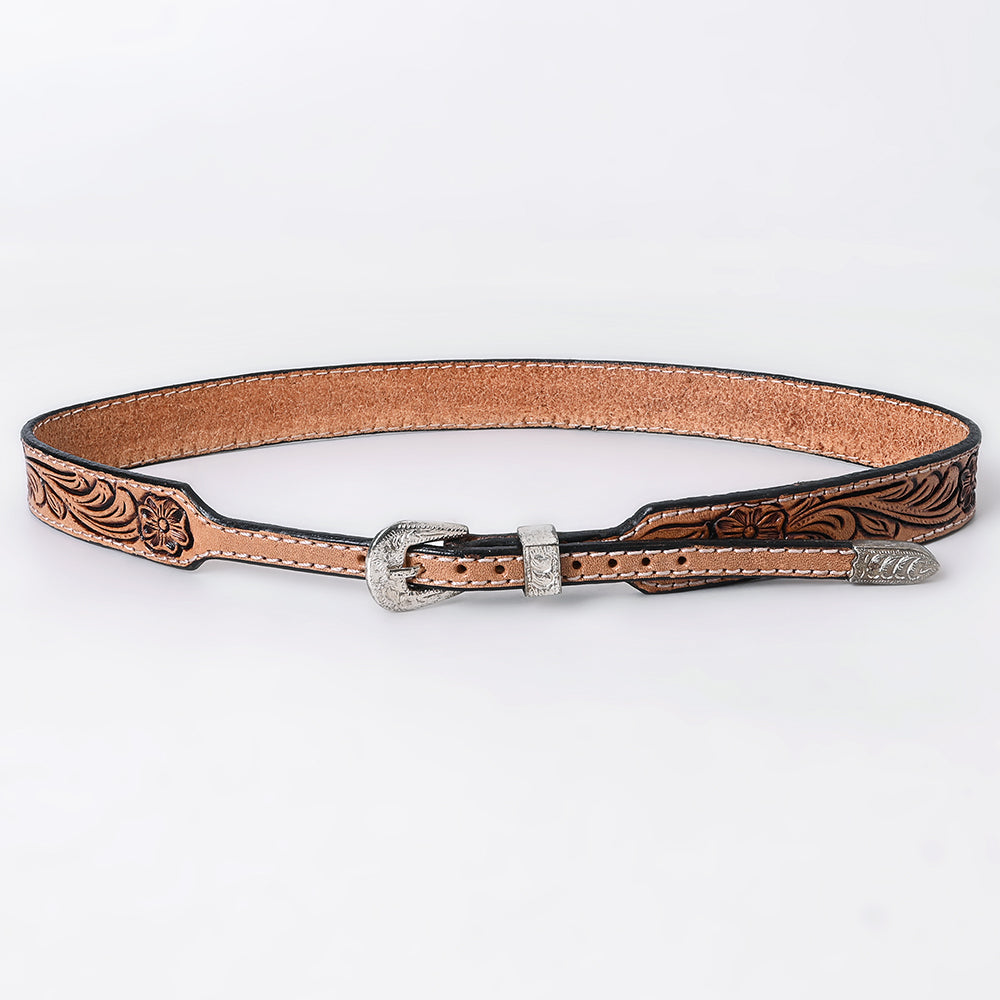 American Darling Hand tooled Hatband Genuine American Leather Western Adjustable Unisex