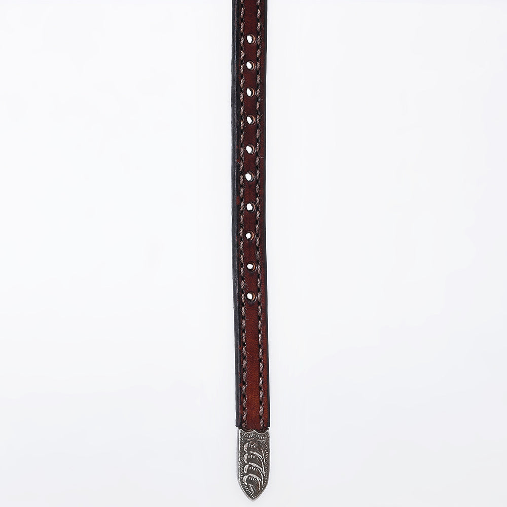 American Darling Hand tooled Hatband Genuine American Leather Western Adjustable Unisex