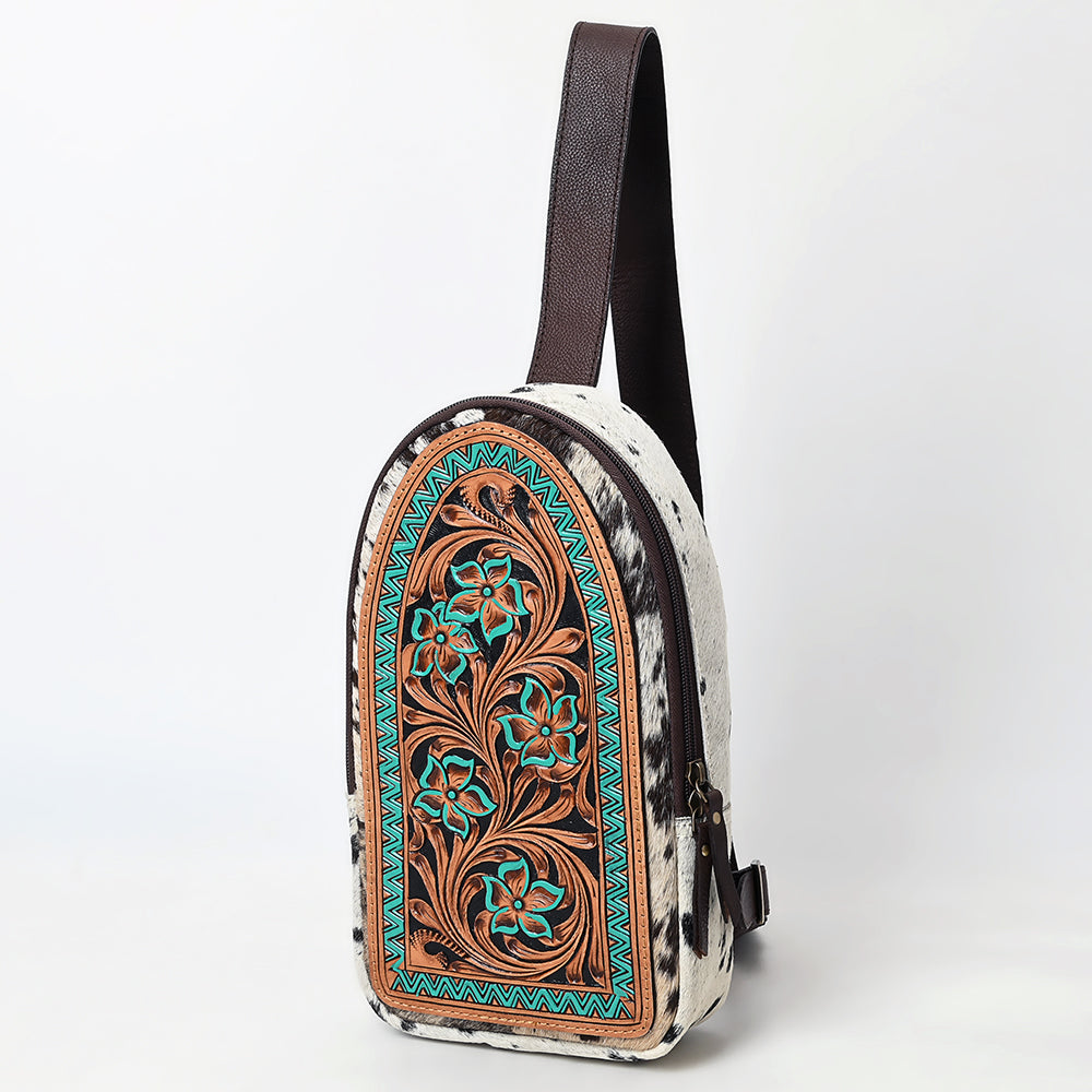 American Darling Sling Beautifully Hand Tooled Genuine Leather women bag western handbag purse