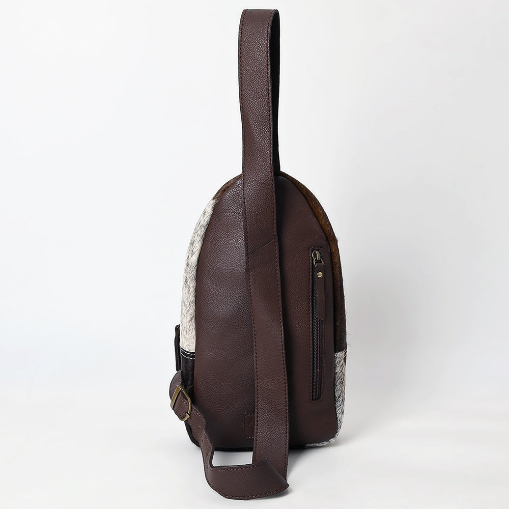 American Darling Sling Beautifully Hand Tooled Hair On Genuine Leather Women Bag Western Handbag Purse |