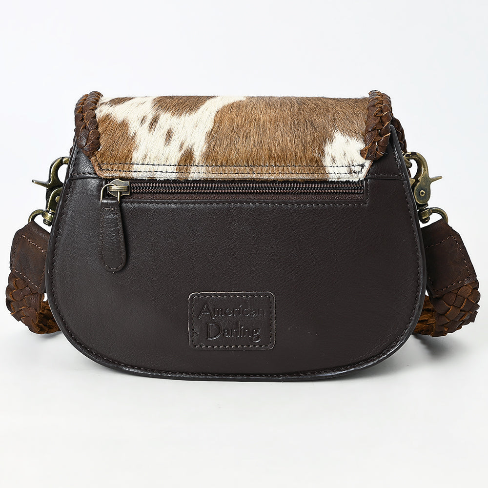 American Darling Adbgm456 Small Crossbody Hair-On Genuine Leather Women Bag Western Handbag Purse