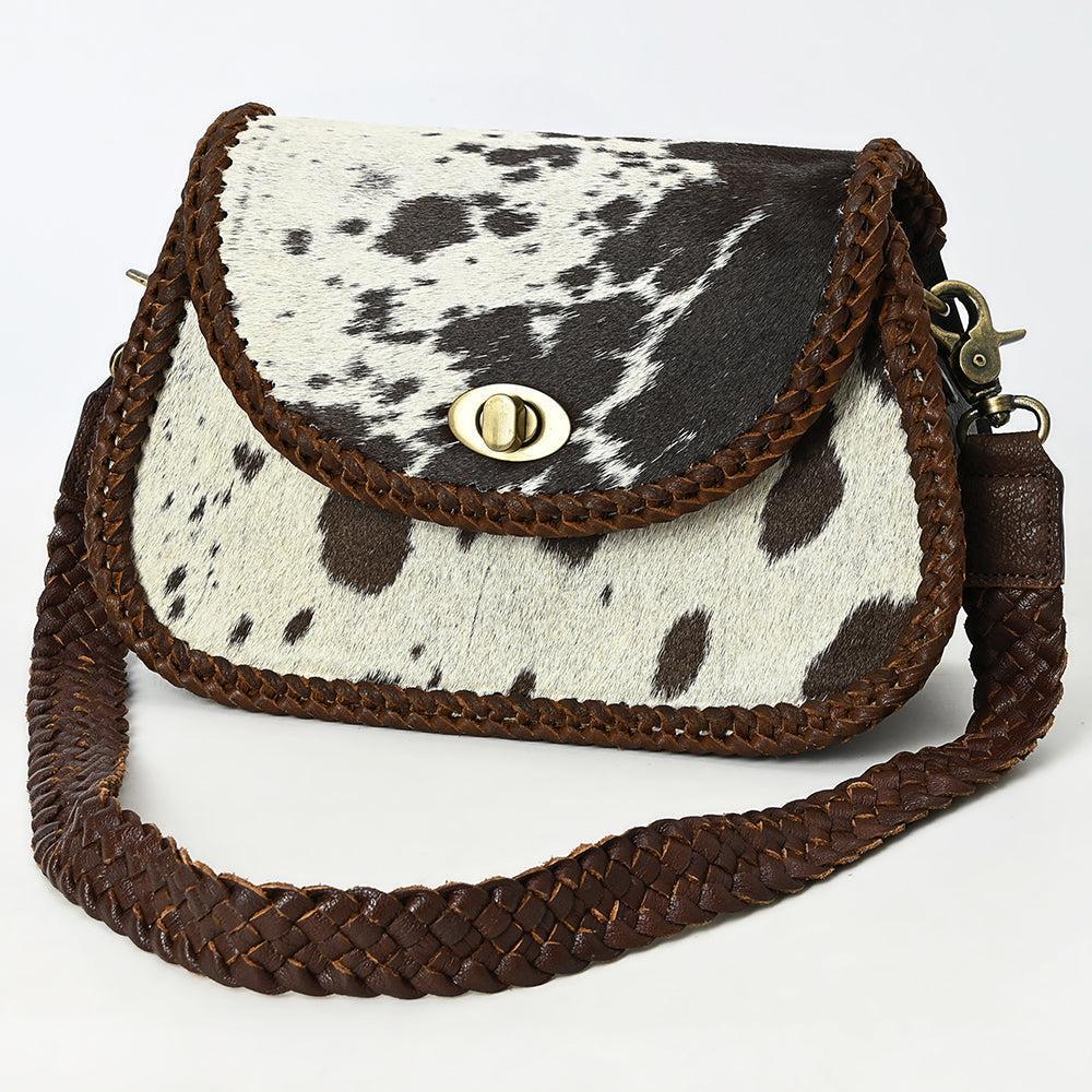 American Darling Adbgm457 Small Crossbody Hair-On Genuine Leather Women Bag Western Handbag Purse