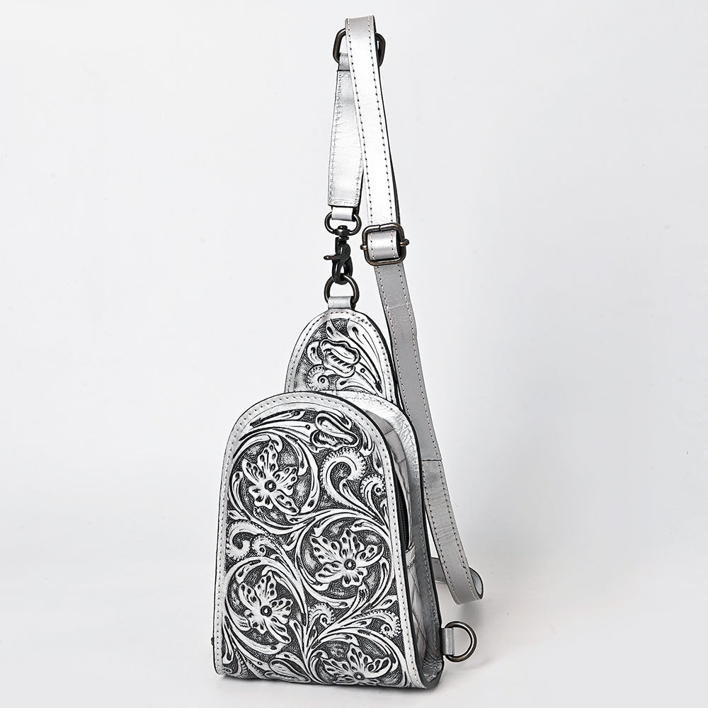 American Darling Sling Hand Tooled Leather Women Bag Western Handbag Purse