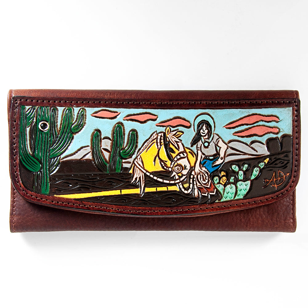 ADBGM102C American Darling Wallet Genuine Western Leather Women Bag