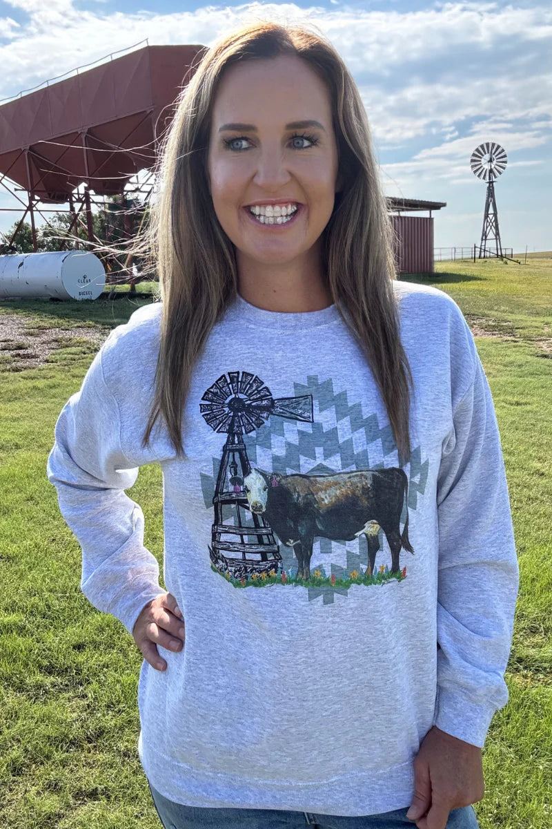 Painted Black Betty pullover