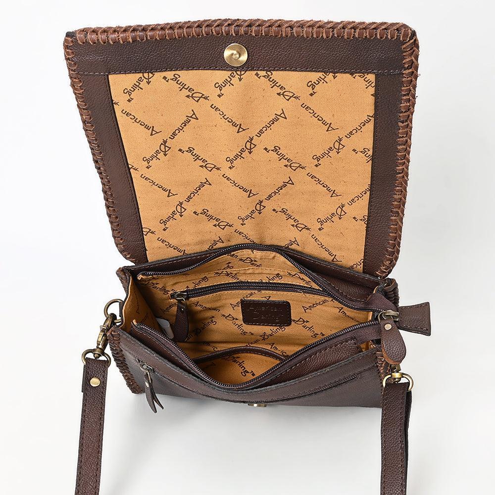 American Darling Crossbody Hand Tooled Genuine Leather Women Bag Western Handbag Purse