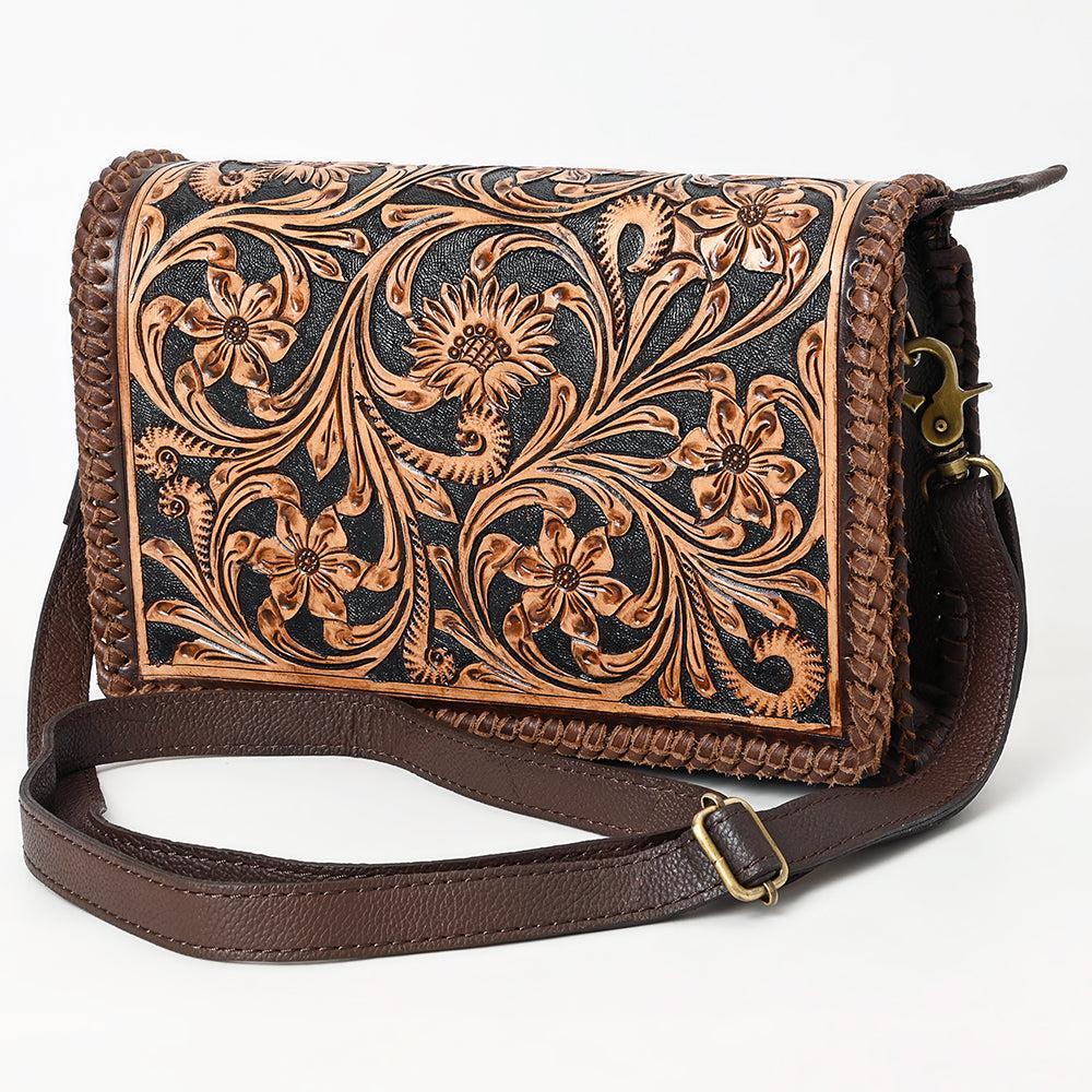 American Darling Crossbody Hand Tooled Genuine Leather Women Bag Western Handbag Purse