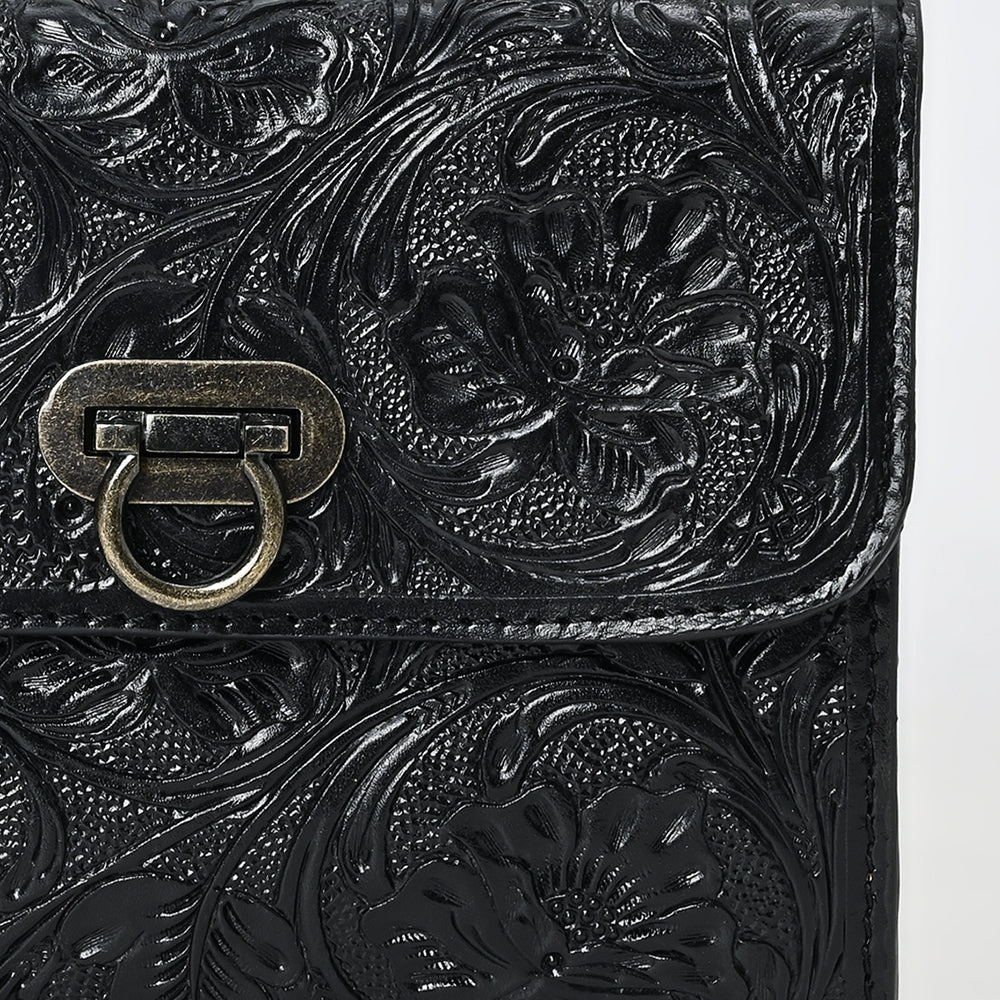 American Darling Adbg1560 Small Crossbody Hand Tooled Genuine Leather Women Bag Western Handbag Purse