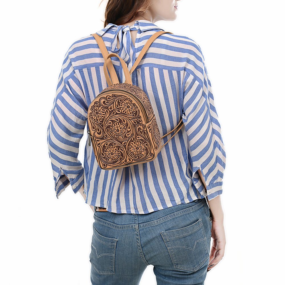 American Darling Backpack Hand Tooled Genuine Leather women bag western handbag purse