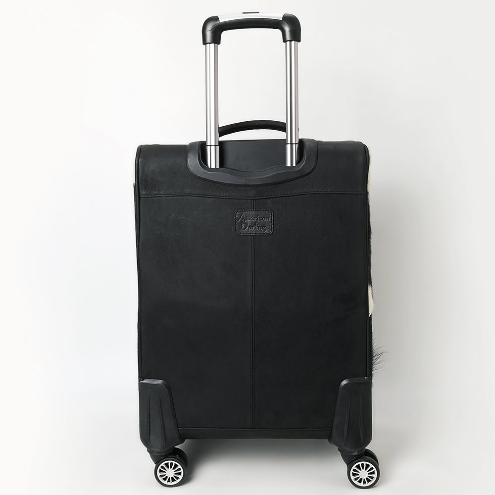 American Darling Travel Case Beautifully Hand Tooled Hair-On Genuine Leather women bag western handbag purse