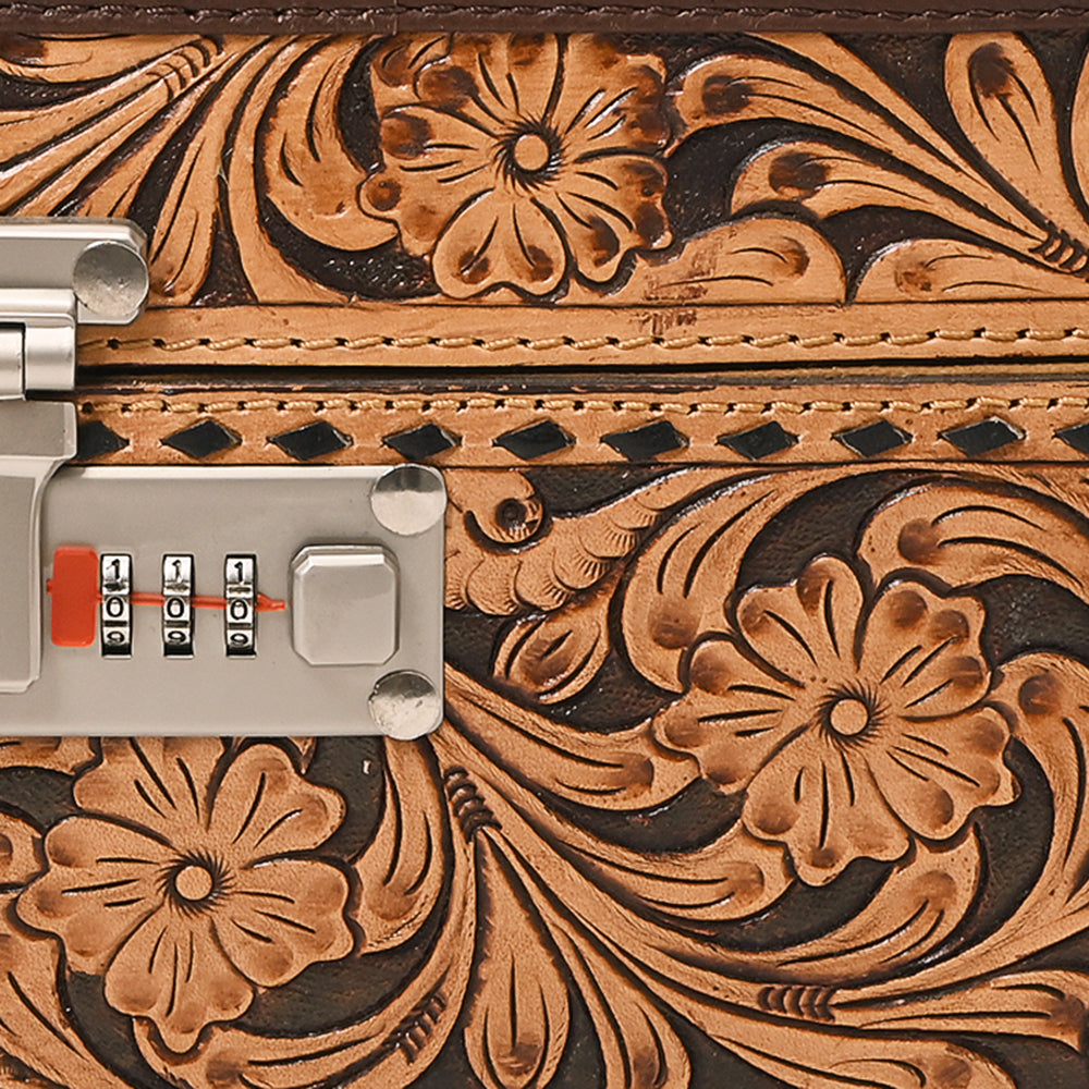 American Darling Hand Curved Genuine Leather Jewelry Case Bag