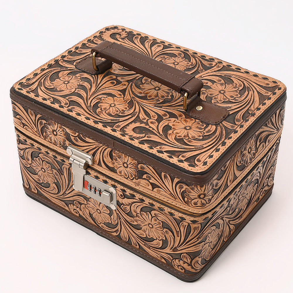 American Darling Hand Curved Genuine Leather Jewelry Case Bag