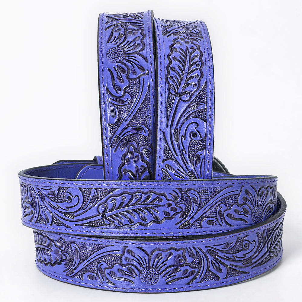 AMERICAN DARLING Beautifully Hand Tooled American Leather Unisex Belt
