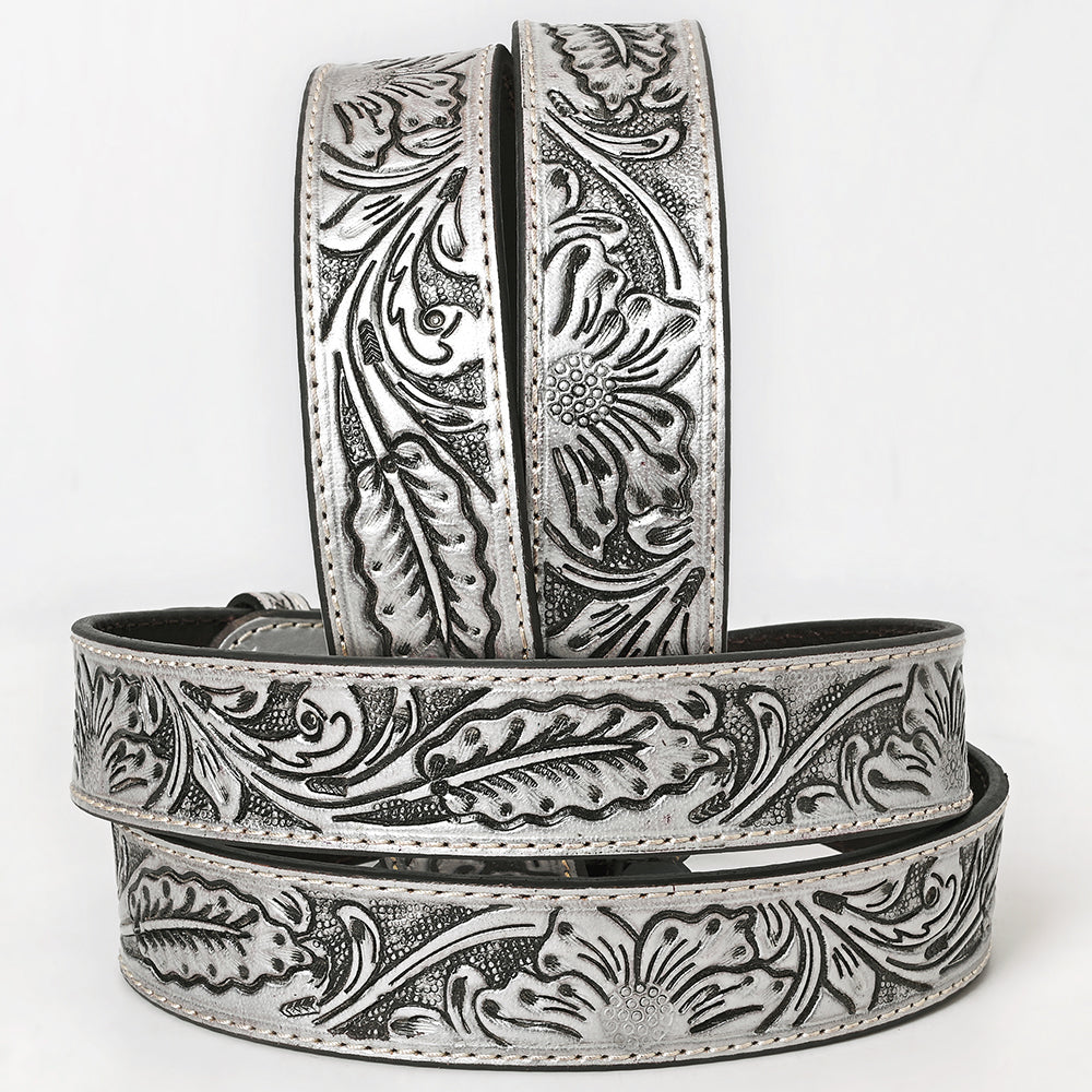 AMERICAN DARLING Beautifully Hand Tooled American Leather Unisex Belt