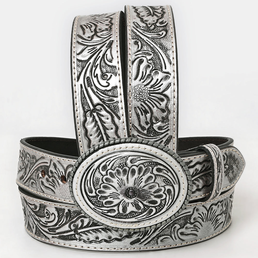 AMERICAN DARLING Beautifully Hand Tooled American Leather Unisex Belt
