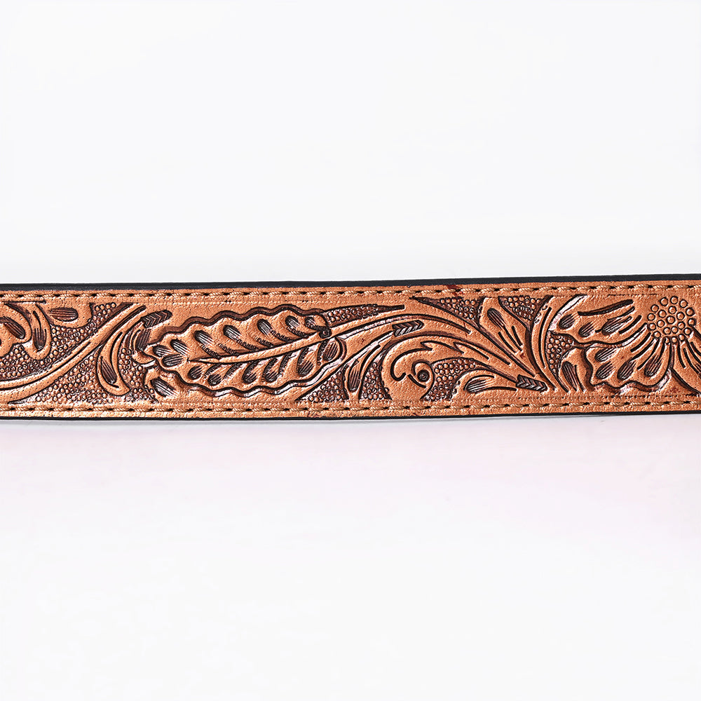 AMERICAN DARLING Beautifully Hand Tooled American Leather Unisex Belt