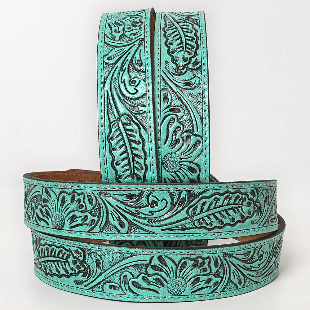 AMERICAN DARLING Beautifully Hand Tooled American Leather Unisex Belt