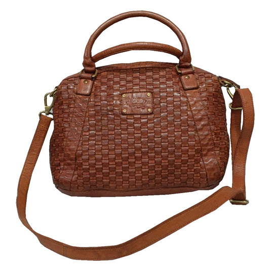 Spaghetti Western SWL108 Briefcase Genuine Leather Braiding Women Bag Western Handbag Purse