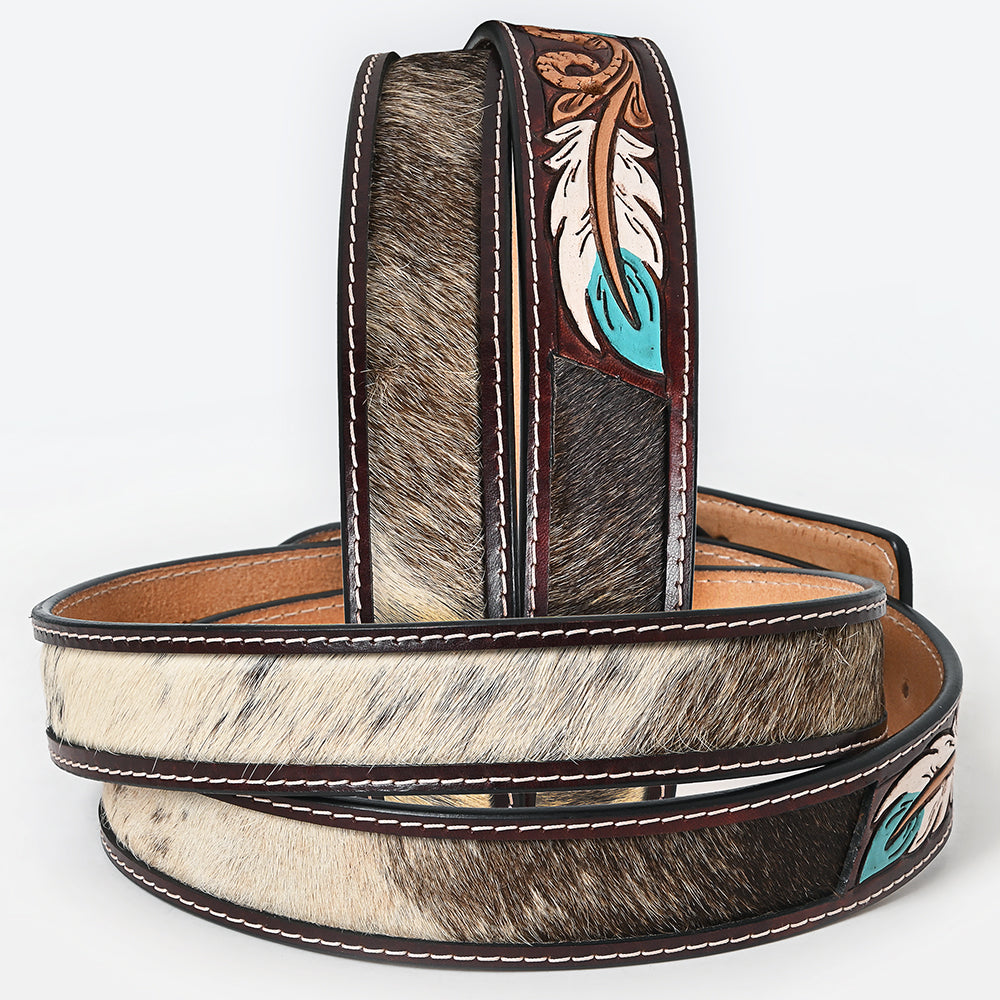 AMERICAN DARLING Beautifully Hand Tooled American Leather Unisex Belt