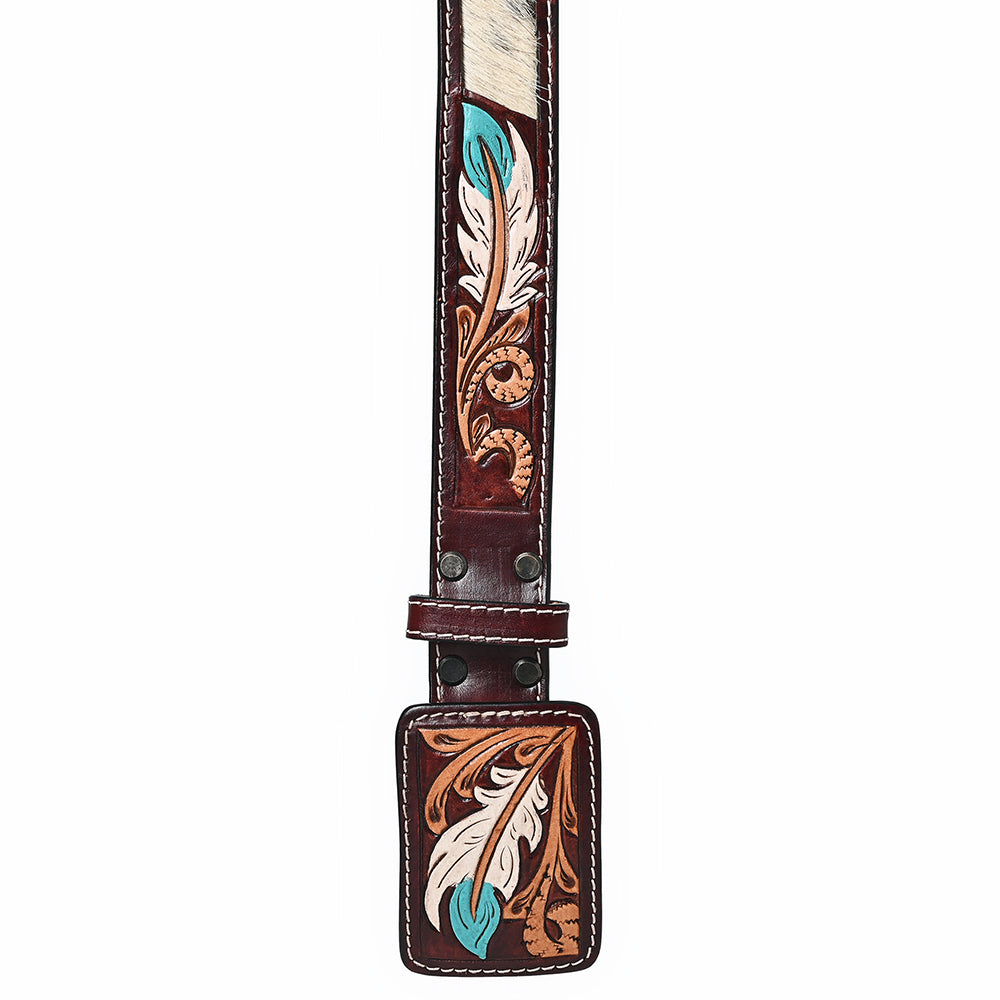 AMERICAN DARLING Beautifully Hand Tooled American Leather Unisex Belt