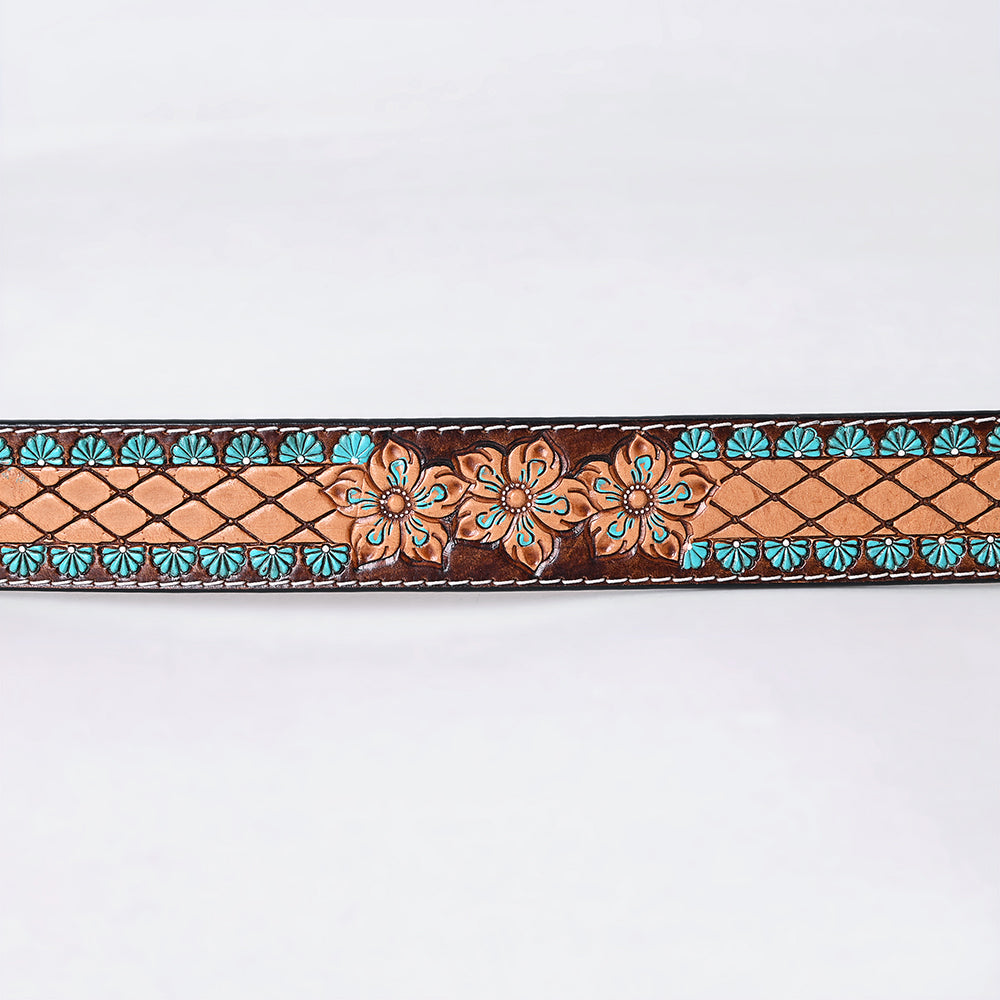 AMERICAN DARLING Beautifully Hand Tooled American Leather Unisex Belt