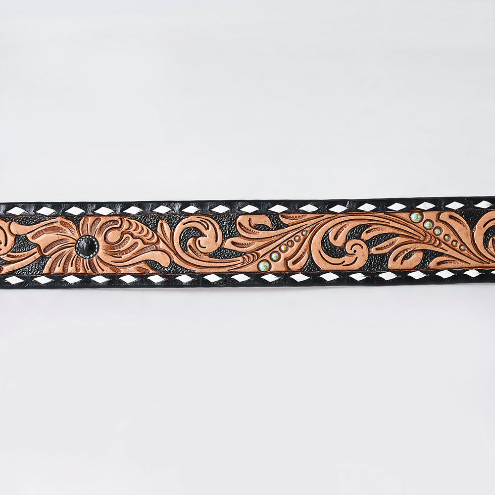 AMERICAN DARLING Beautifully Hand Tooled American Leather Unisex Belt