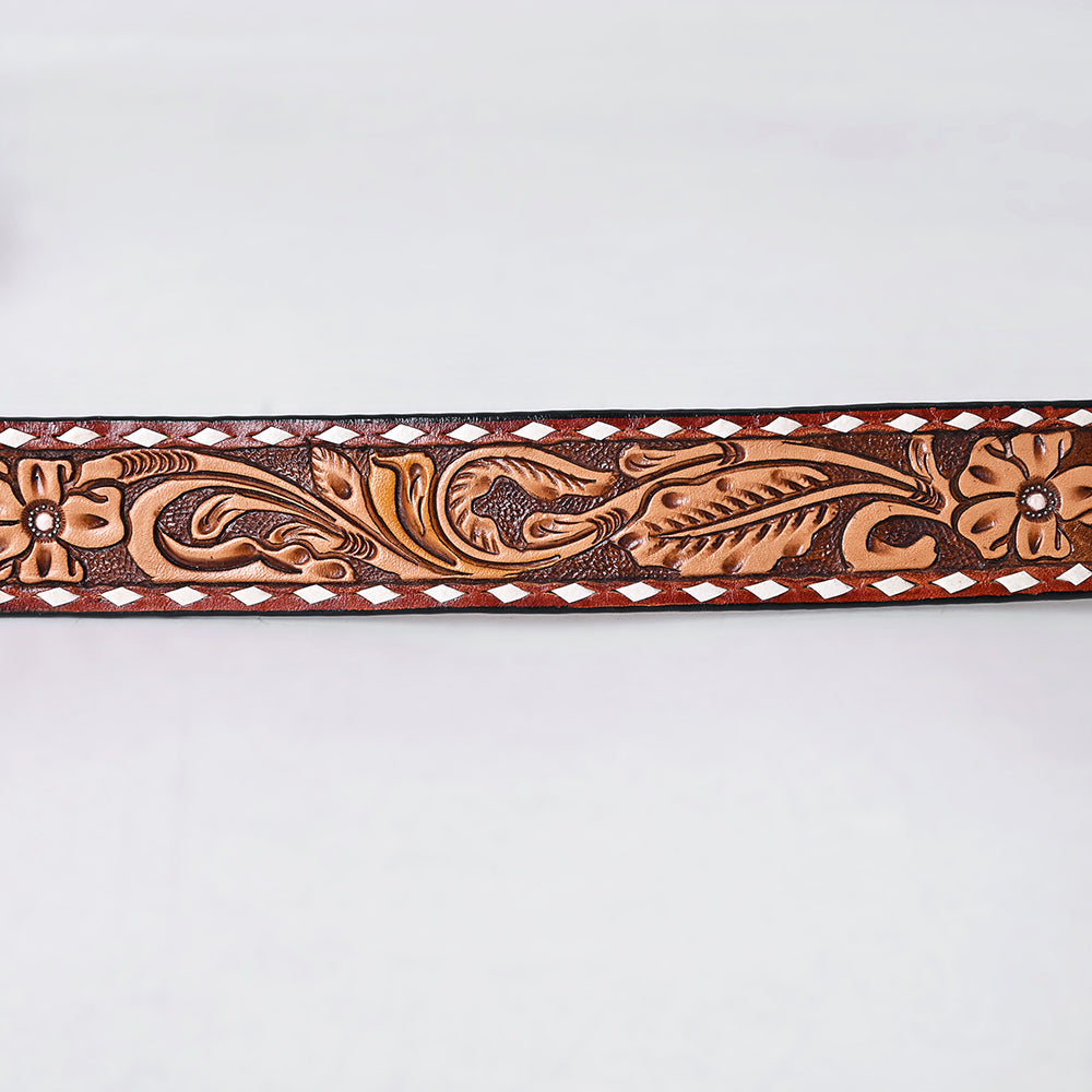 AMERICAN DARLING Beautifully Hand Tooled American Leather Unisex Belt