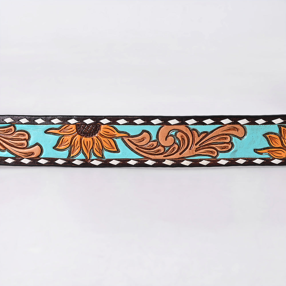 AMERICAN DARLING Beautifully Hand Tooled American Leather Unisex Belt