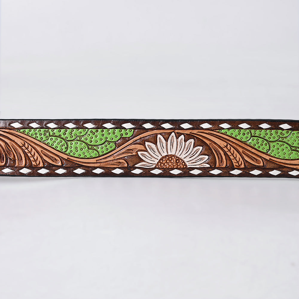 AMERICAN DARLING Beautifully Hand Tooled American Leather Unisex Belt