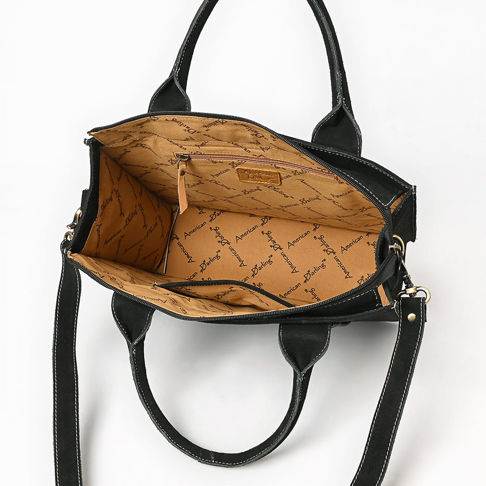 American Darling Tote Genuine Suede Leather Women Bag Western Handbag Purse