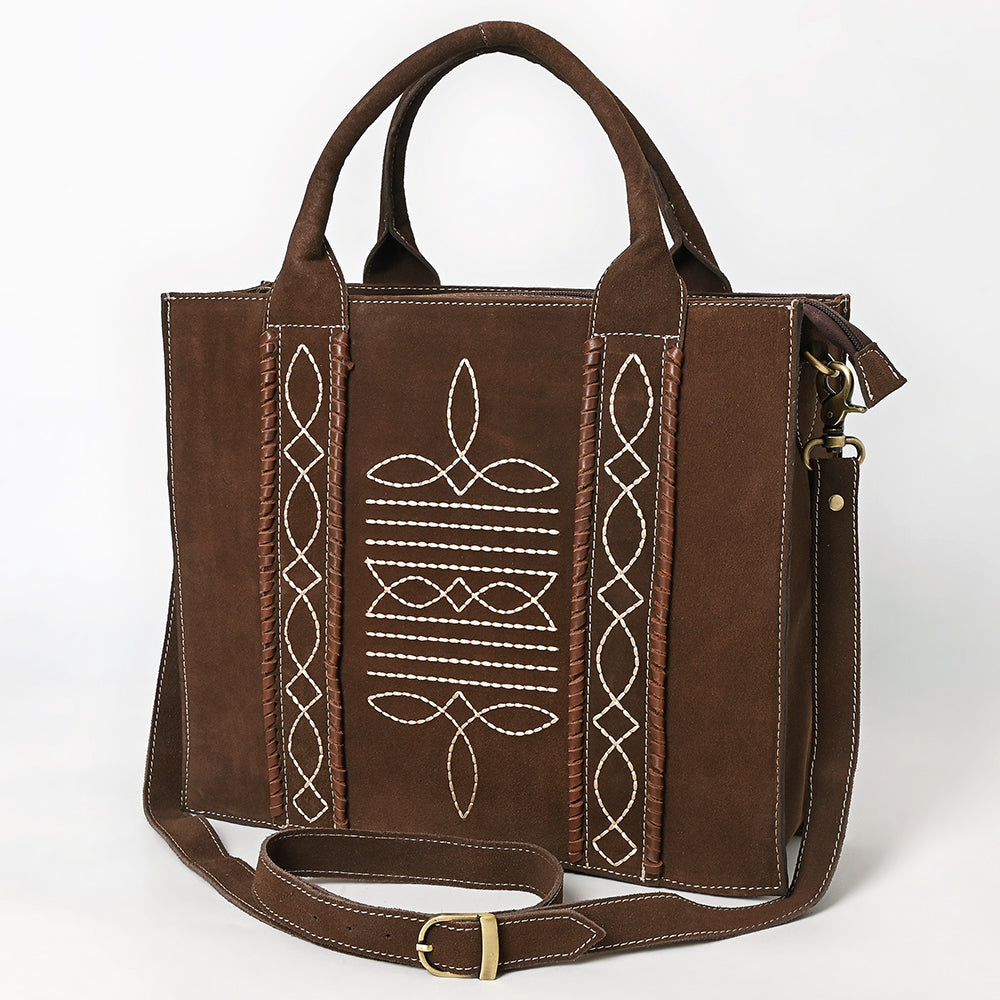American Darling Tote Genuine Suede Leather Women Bag Western Handbag Purse