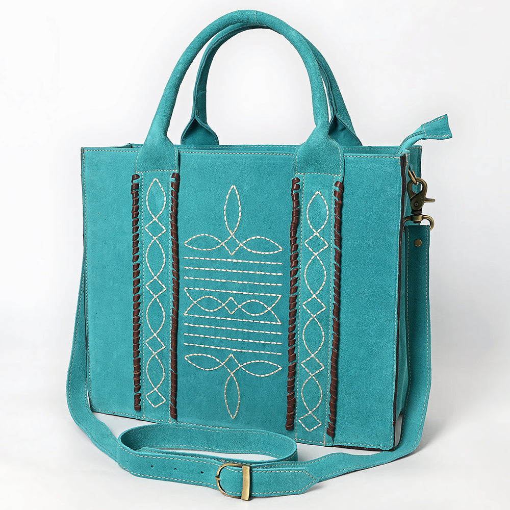 American Darling Tote Genuine Suede Leather Women Bag Western Handbag Purse