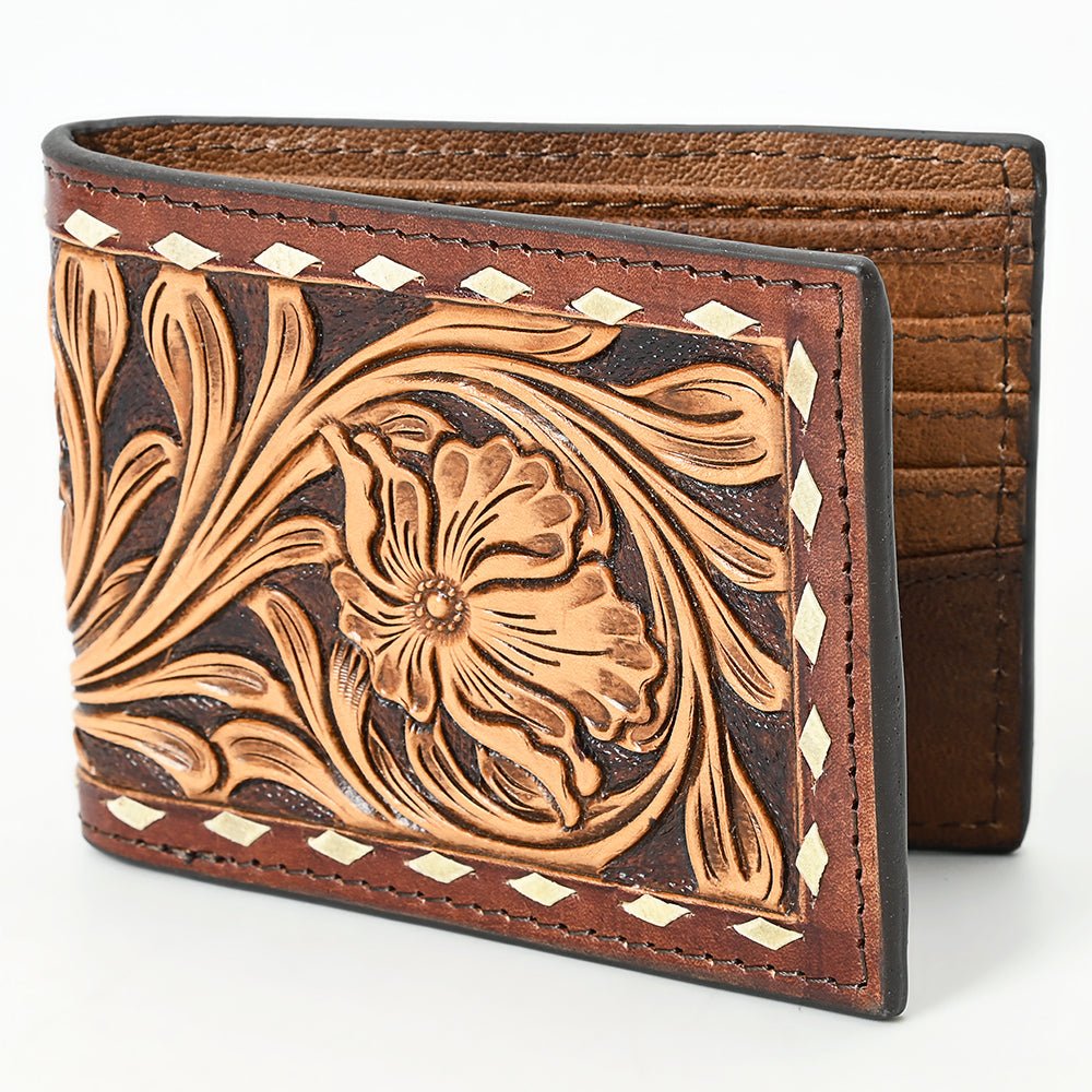 American Darling Wallet Beautifully Hand Tooled  Genuine Leather women bag western handbag purse