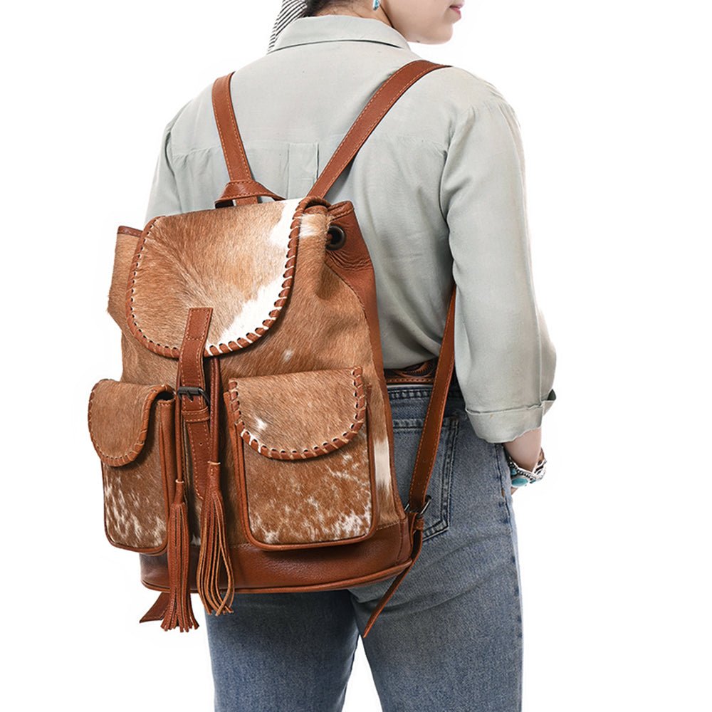 American Darling Backpack Hair-On Genuine Leather women bag western handbag purse