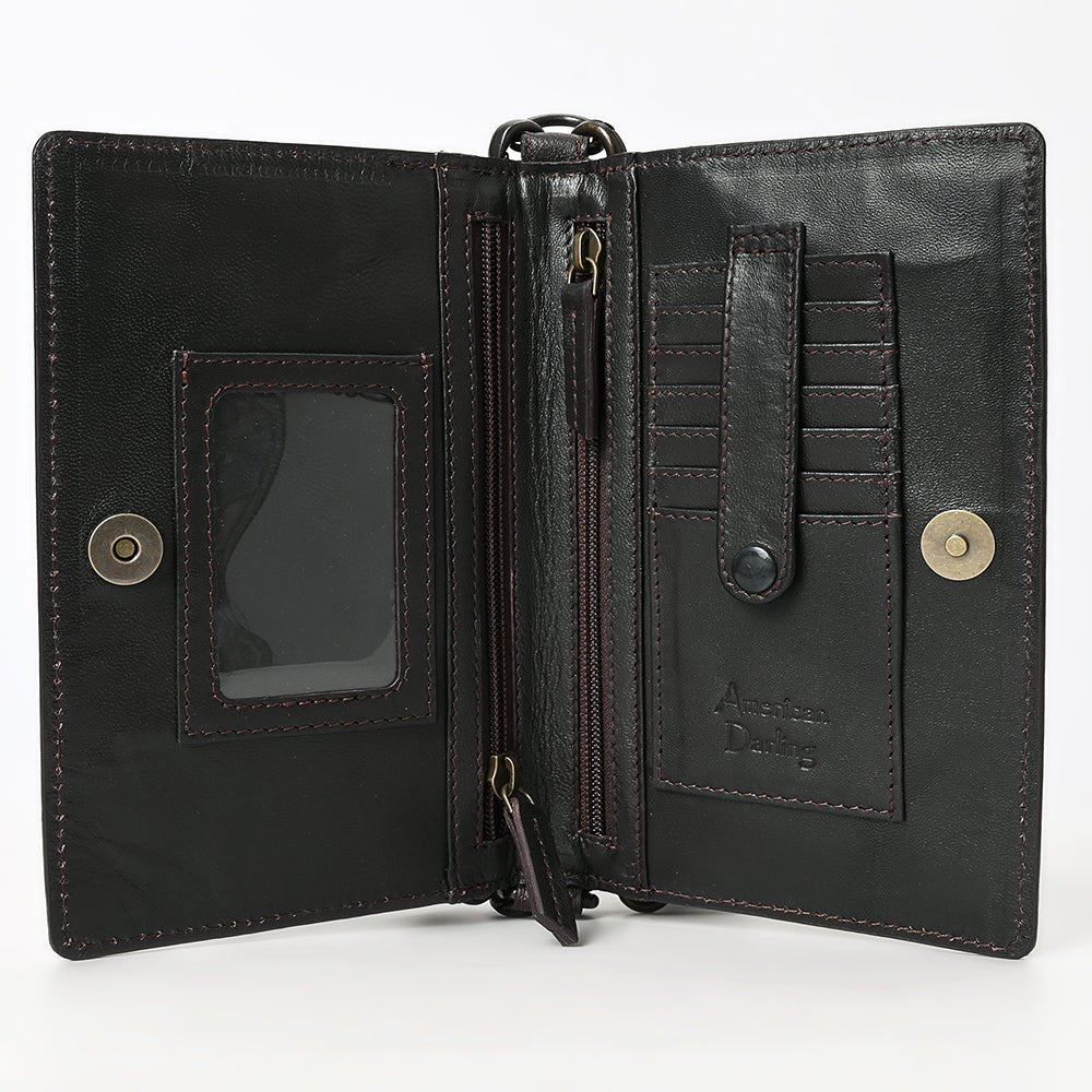 American Darling Wallet Beautifully Hand Tooled Genuine Leather women bag western handbag purse