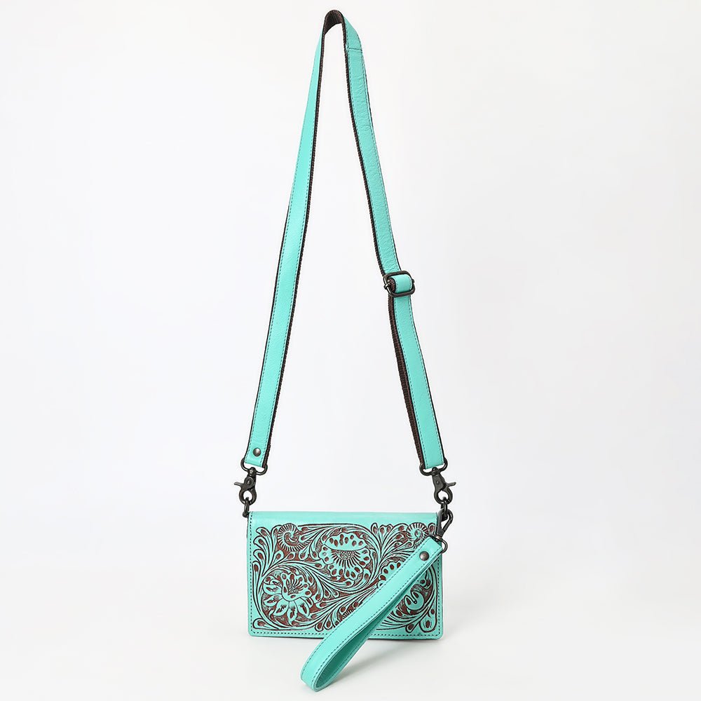 American Darling Wallet Beautifully Hand Tooled Genuine Leather women bag western handbag purse