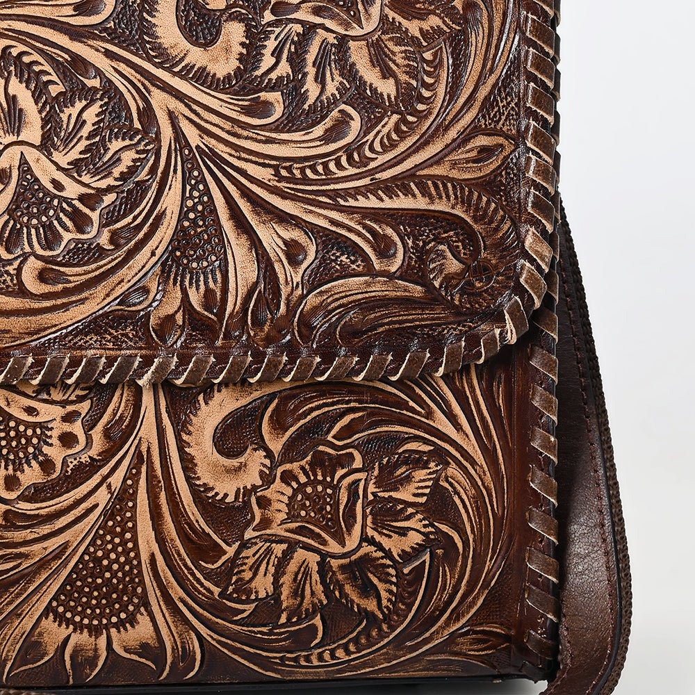 American Darling Crossbody Beautifully Hand Tooled Genuine Leather women bag western handbag purse