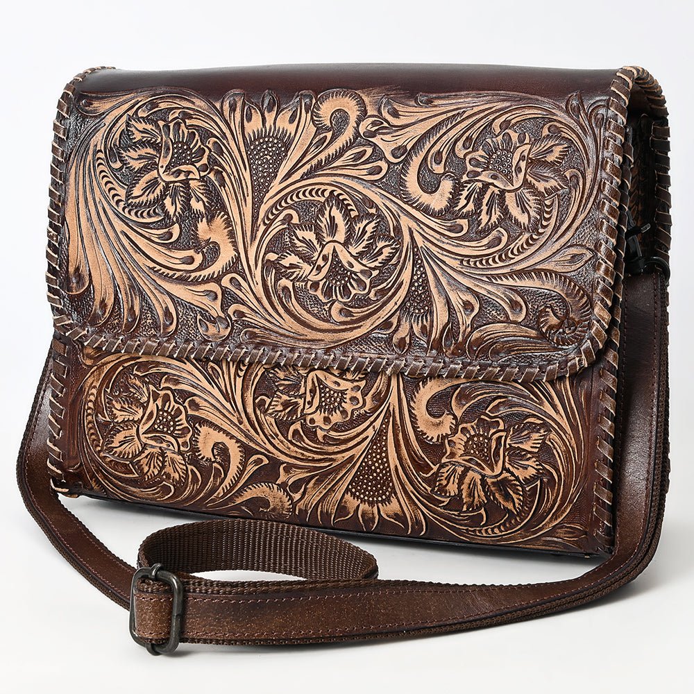 American Darling Crossbody Beautifully Hand Tooled Genuine Leather women bag western handbag purse