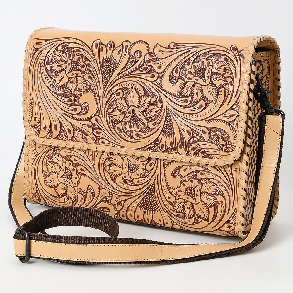 American Darling Crossbody Beautifully Hand Tooled Genuine Leather women bag western handbag purse