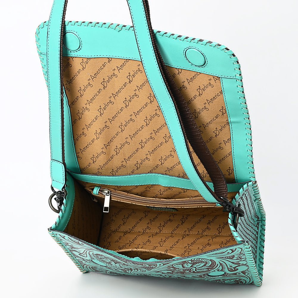 American Darling Crossbody Beautifully Hand Tooled Genuine Leather women bag western handbag purse