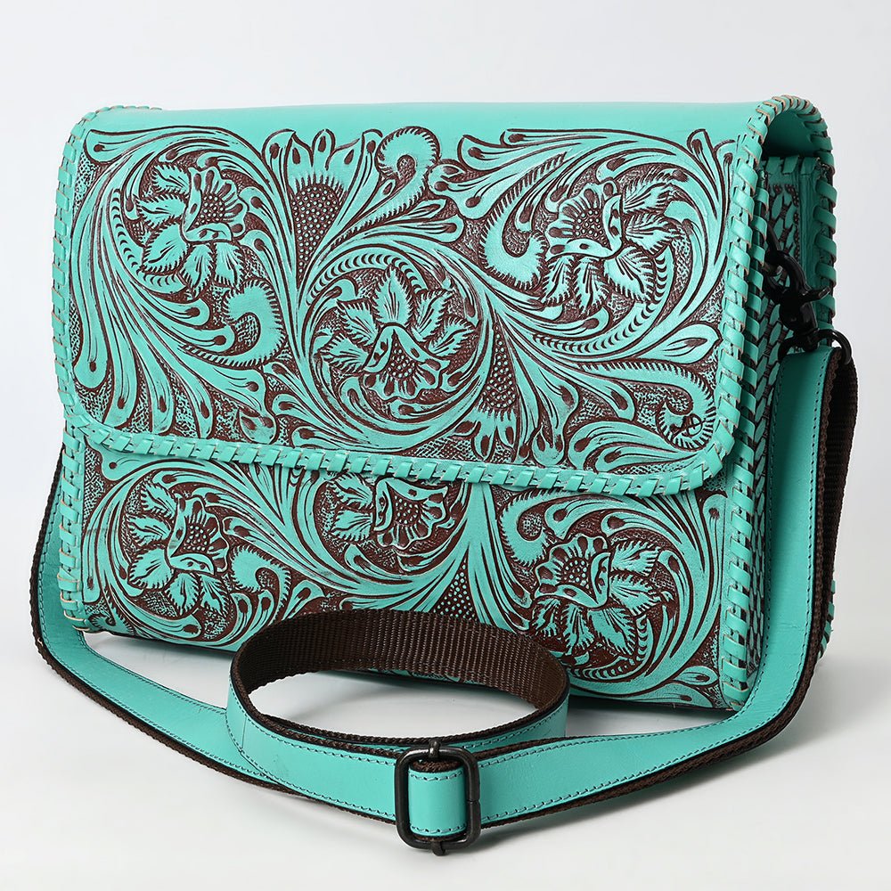 American Darling Crossbody Beautifully Hand Tooled Genuine Leather women bag western handbag purse