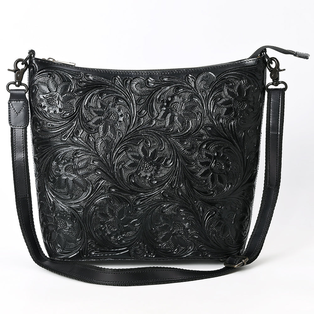 American Darling Large Crossbody Beautifully Hand Tooled Genuine Leather women bag western handbag purse